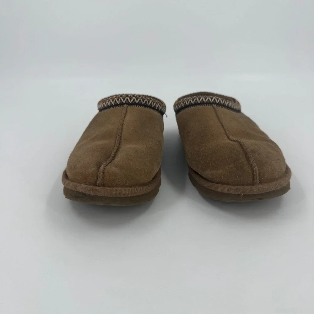 UGG Tasman II Slippers Kids US Size 6 Chestnut Suede Comfort Slip On 1019066K